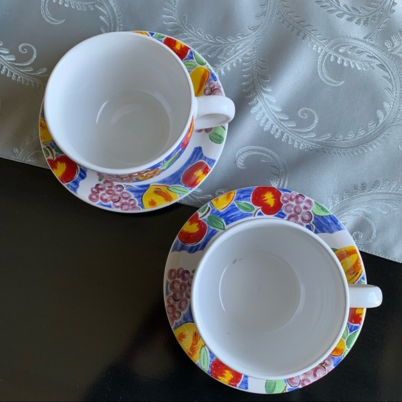 Gallery Collection Stonware Bowl & Saucer Set - Picture 3 of 12